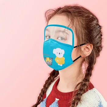 

Outdoor Protection Supplies Children Dustproof Windproof Face Protective 6PC Face Accessories With Eyes Shield + 12 Filters #LR3