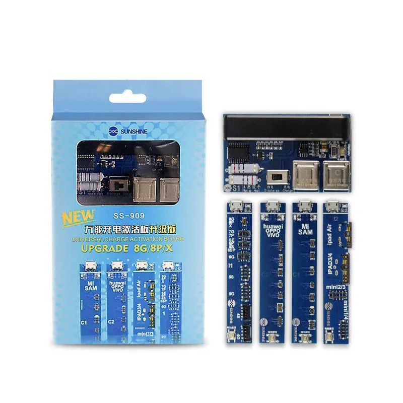 Телефон универсальный аккумулятор активация платы Quick Charge PCB инструменты с USB кабелем для iPad iPhone X \ XS MAX \ XR \ WATCH samsung