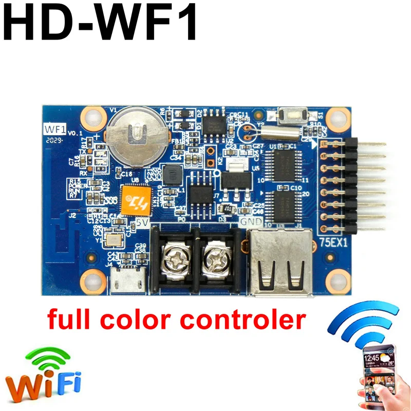 Карта управления светодиодной подсветкой Wi-Fi и USB 640x3 2 пикселя полный цвет порт