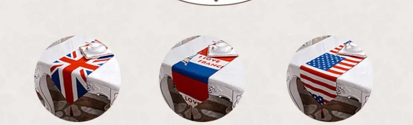 Модный британский флаг, настольный бегун, флаг США, настольный флаг, упругая обувь, кабинетные Чехлы, украшения для дома на Рождество с кисточками