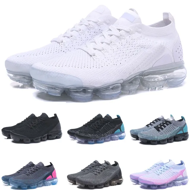 US $38.88 2019 Airs sports shoes for men 20 running shoes sneakers women black white blue cushion trainers d