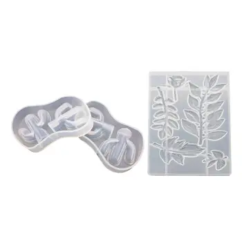 

Silicone Mold DIY Jewelry Making Cactus Pendant Epoxy Leaf Resin Molds Crystal