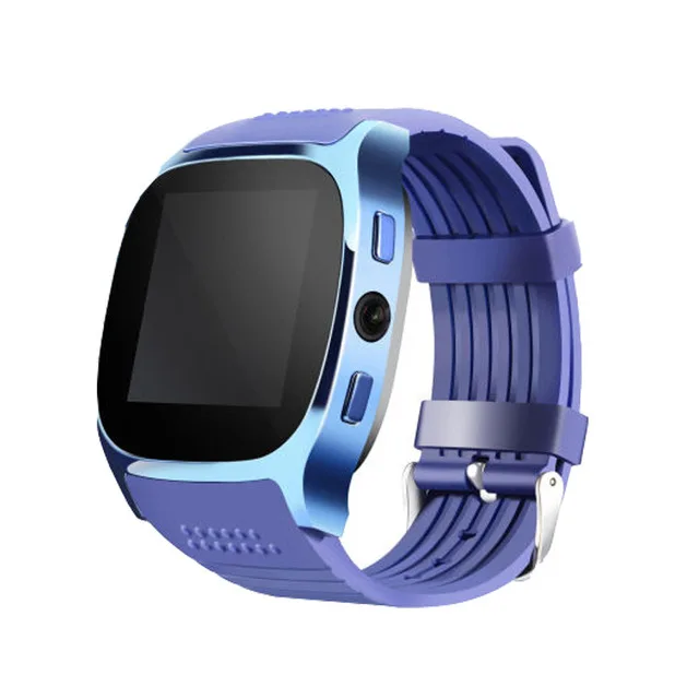IviLongTail T8 спортивные умные часы для здоровья камера Bluetooth шагомер GSM SIM спортивные фитнес водонепроницаемые наручные часы для ios Android - Цвет: Blue