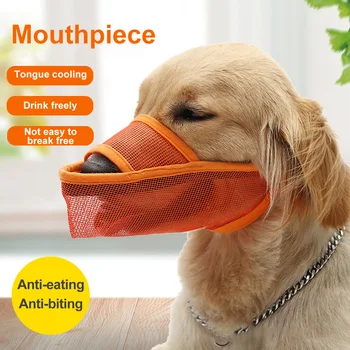 

Dogs Muzzle Bozal Perro Stop Chewing Golden Retriever Large Dog Muzzle Mesh Breathable Mouth Mask Anti Barking Pet Dog Muzzle