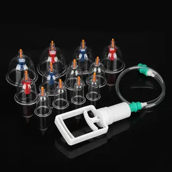 

12pcs Vacuum Cupping Set Massager Cans Suction cups Set Chinese Acupuncture Physical Therapy Therapy Suction Health Care Massaer