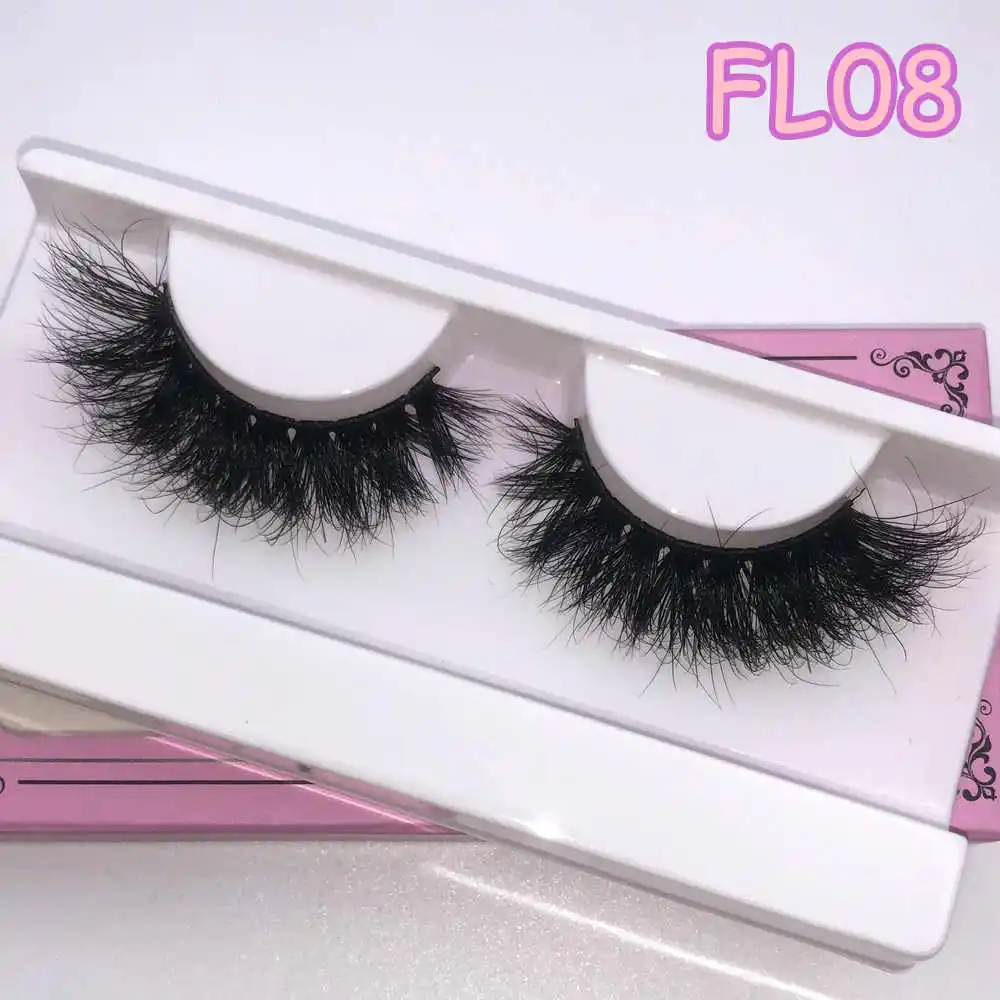 Mikiwi FL 20-22mm Makeup Mink Lashes 3D Fluffy Cruelty free Natural Mink Lashes Cross Volume False Eyelashes Eyelash Extension 3