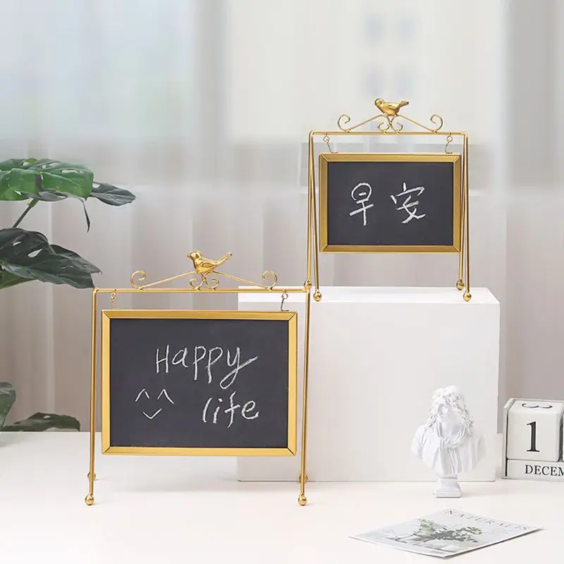 

Desktop Memo Message Blackboard Easel Chalkboard Kids Writing Boards for Wedding