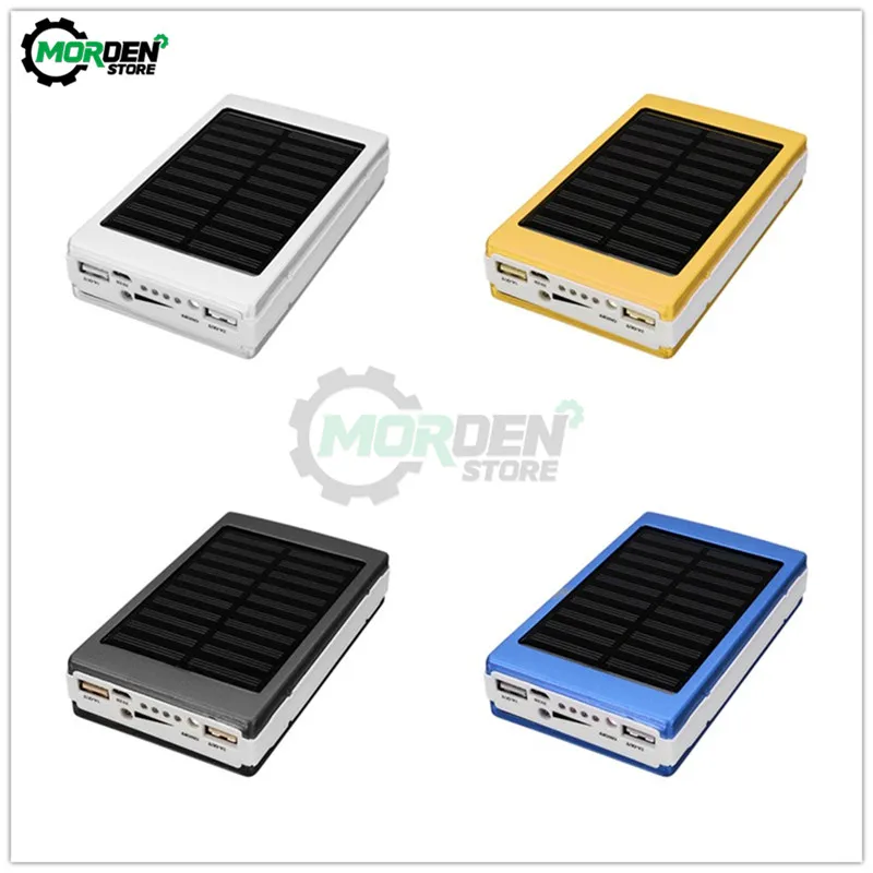 Portable Dual USB Solar Power Panel Battery Charger PCBA Circuit Board 18650 Battery DIY Home Charger