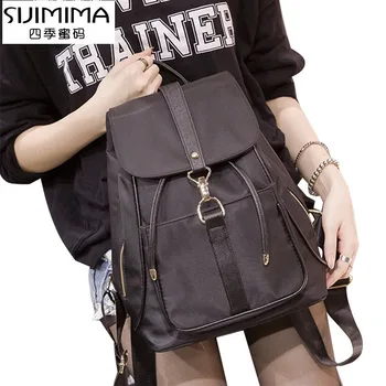 

Women's Backpack Women's Bag Korean Fashionable Wild 2020 New Trend Oxford Canvas College Style Nylon Backpack