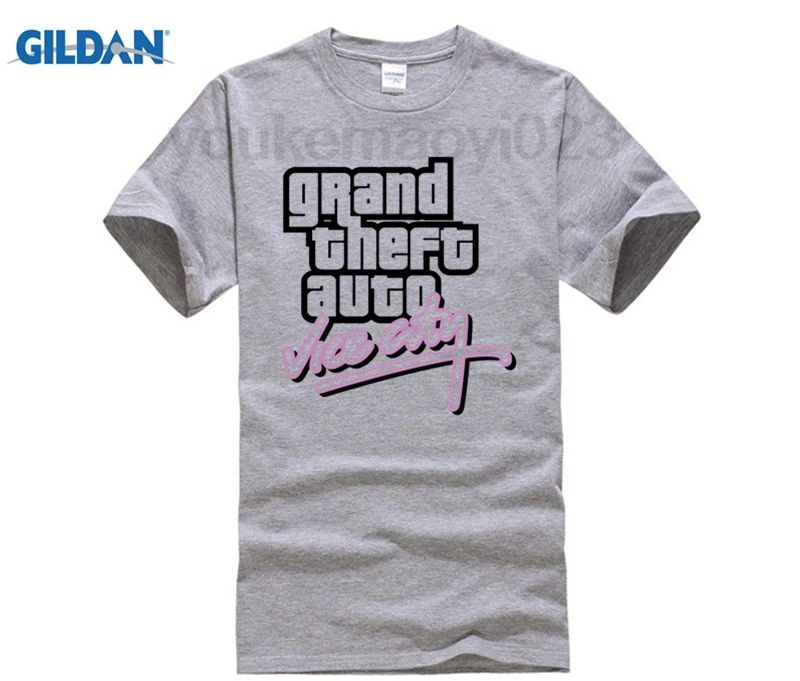 Grand Theft Auto GTA VICE CITY футболка хлопок лайкра топ модная брендовая новый стиль DIY