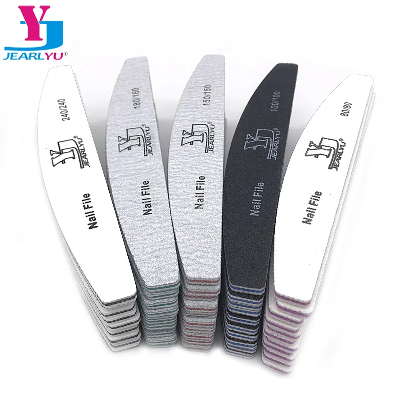 

50Pcs/lot Grit Nail File Sandpaper 80/100/150/180/240 High Quality Tips Manicure Pedicure Tool Beauty Art Washable Polisher Tool