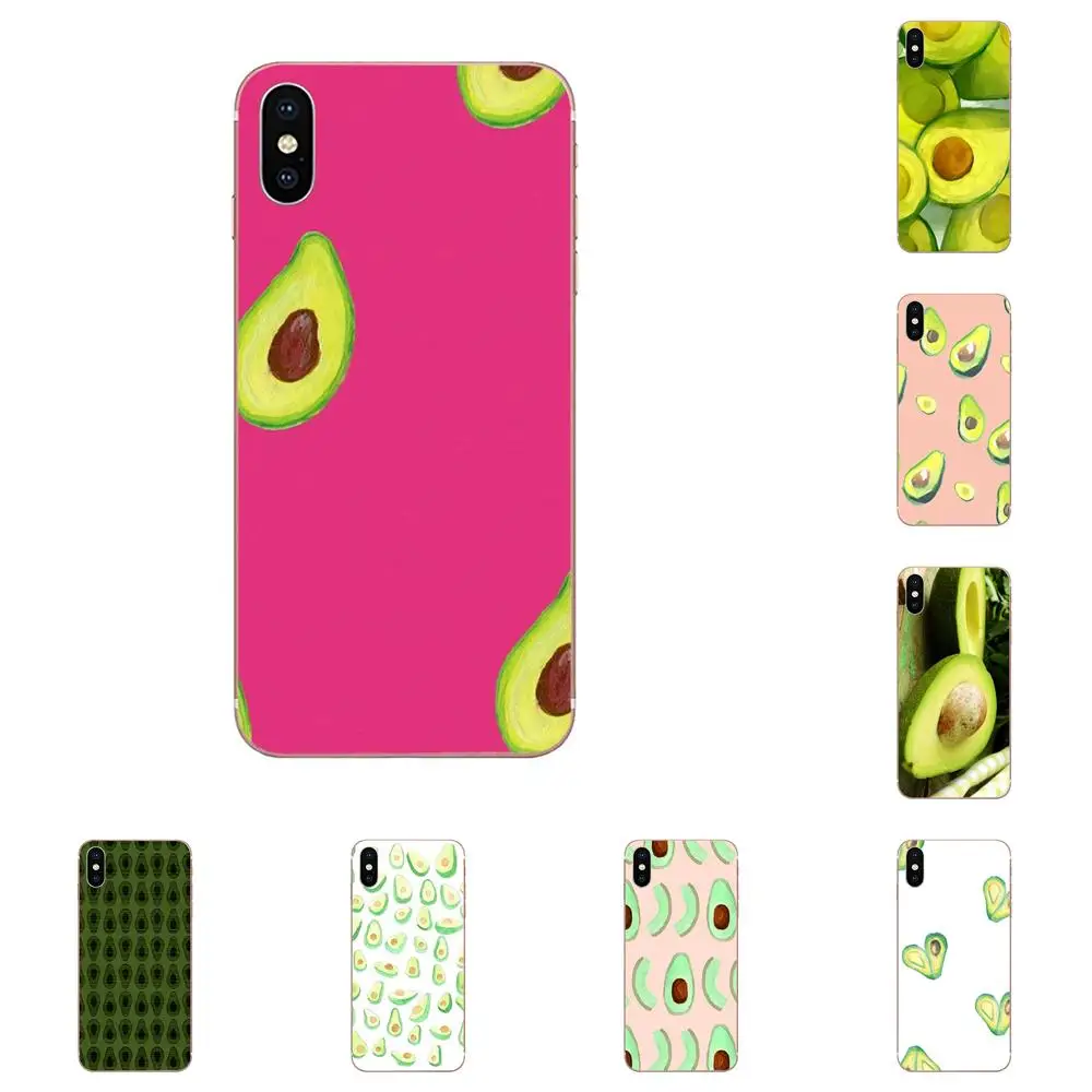 

For Huawei Honor Mate 7 7A 8 9 10 20 V8 V9 V10 G Lite Play Mini Pro P Smart TPU Covers Cases Funny Fruit Avocado Pattern Printed