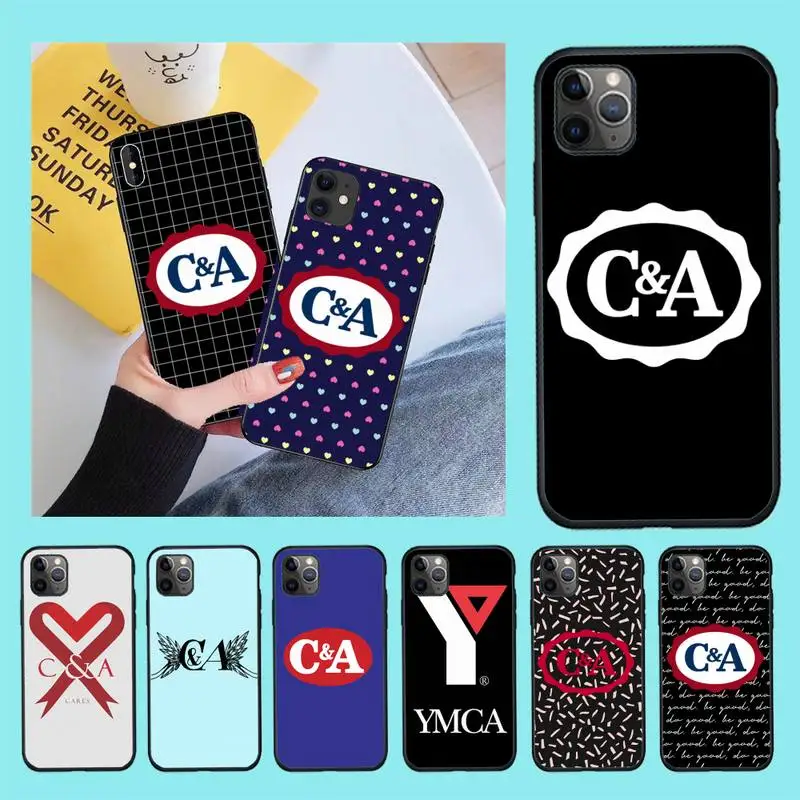 

CUTEWANAN Netherlands clothing brand C&A DIY Luxury Phone Case for iPhone 11 pro XS MAX 8 7 6 6S Plus X 5S SE 2020 XR case