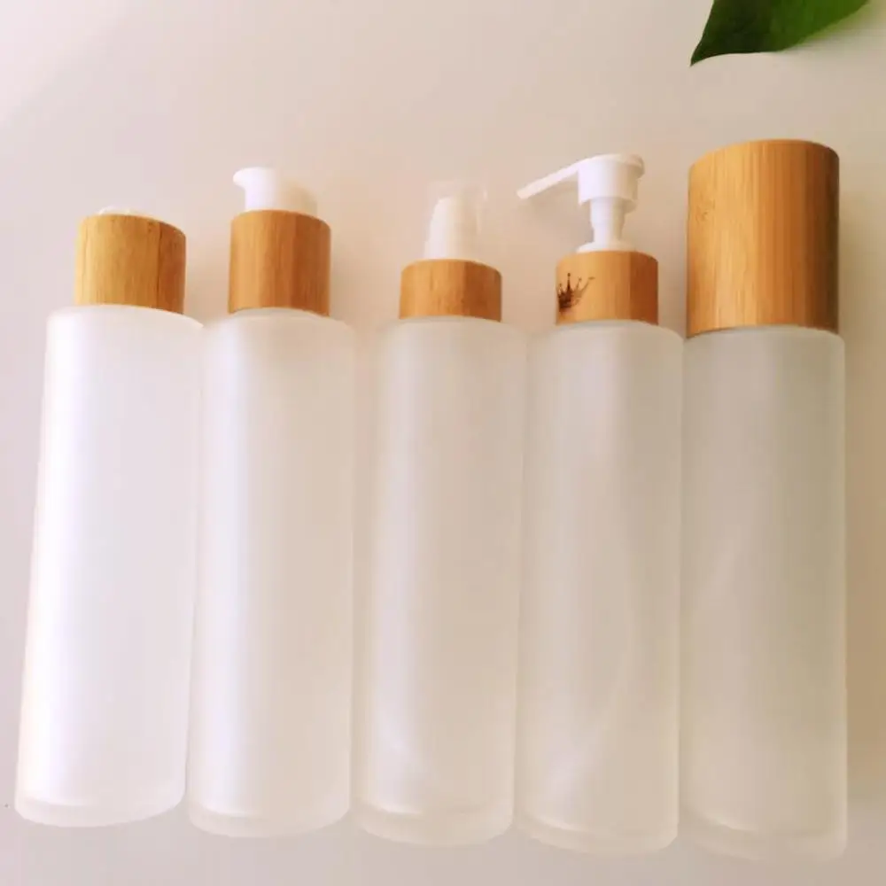 

88pcs 1 oz refillable empty bottle 30ml 50ml 100ml 120ml 150ml frosted glass bottle lotion bottles with pump