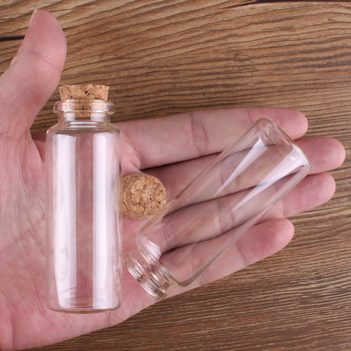 5pcs 40ml 30*80mm Message Bottles Glass bottle with Cork Lids Potion bottles Glass Jars Glass vessels Spice Jars for Art Craft 3