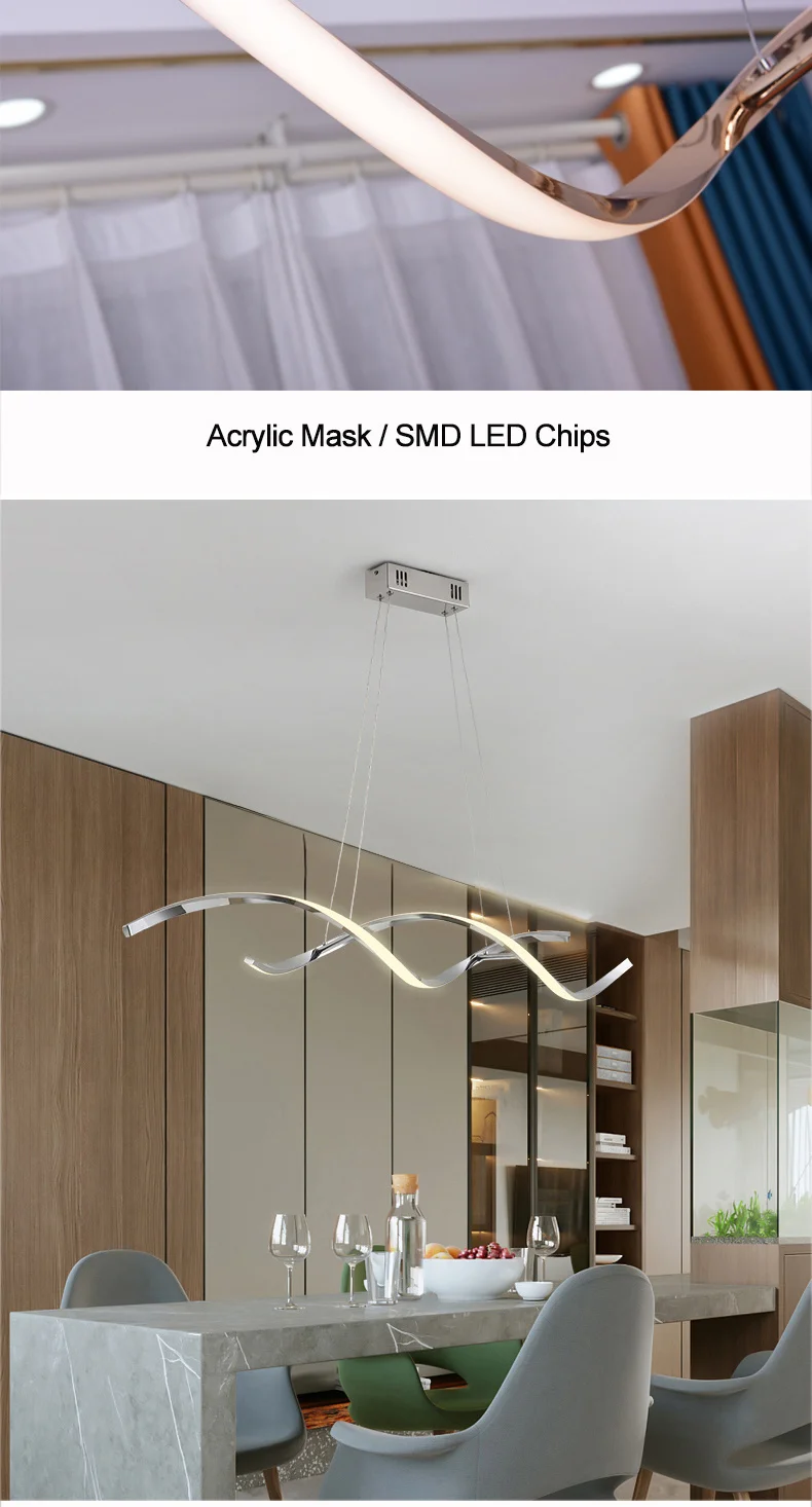 wood chandelier Chrome/Gold Plated Modern led Chandelier for dining room kitchen Room Led chandelier 90-260V Length 90cm/110cm Modern Chandelier orb chandelier