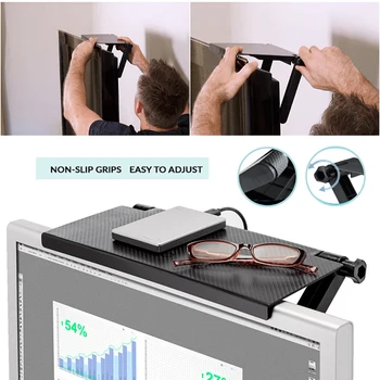 

Screen Top Shelf Storage Rack TV Screen Storage Bracket Stand TV Monitor Stand Wall Mount Wall TV Bracket Screen Top Shelf