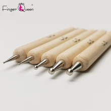 Инструмент для сверления ногтей Fingerqueen 5 шт. акриловые двойные сверлильные головки Crayon многофункциональная Вощеная головка для сверления ногтей