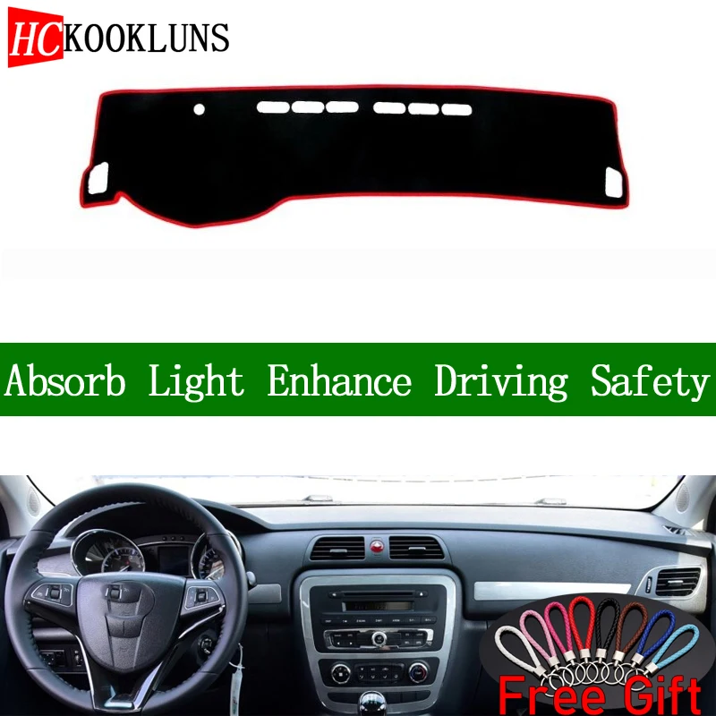 

For JAC T6 T8 2016 2017 2018 Dashboard Cover Sun Shade Dash Mat Pad Carpet Car Stickers Interior Accessories
