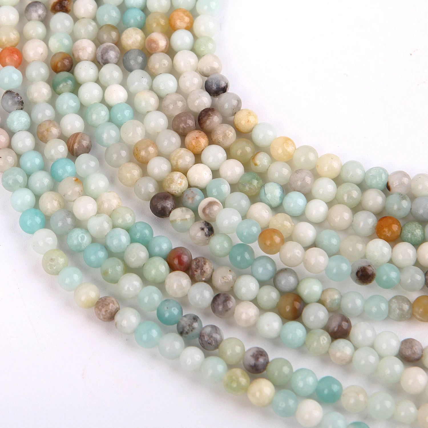 

Natural Stone Amazonite Beads For Jewelry Making 4 6 8 10 12mm Perles Gem Loose Beads Bracelet Diy Necklace Spacer Bead Craft