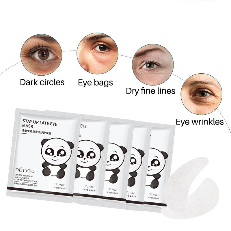 Коллагеновая Хрустальная маска для глаз 5 пар увлажняющие темные круги удаление