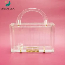 19New Супермодная Сумочка брендовые Модные женские Вечерние Выпускные прозрачная акриловая вечерняя сумочка роскошный прозрачный клатч кошелек Элегантный шик Сумка