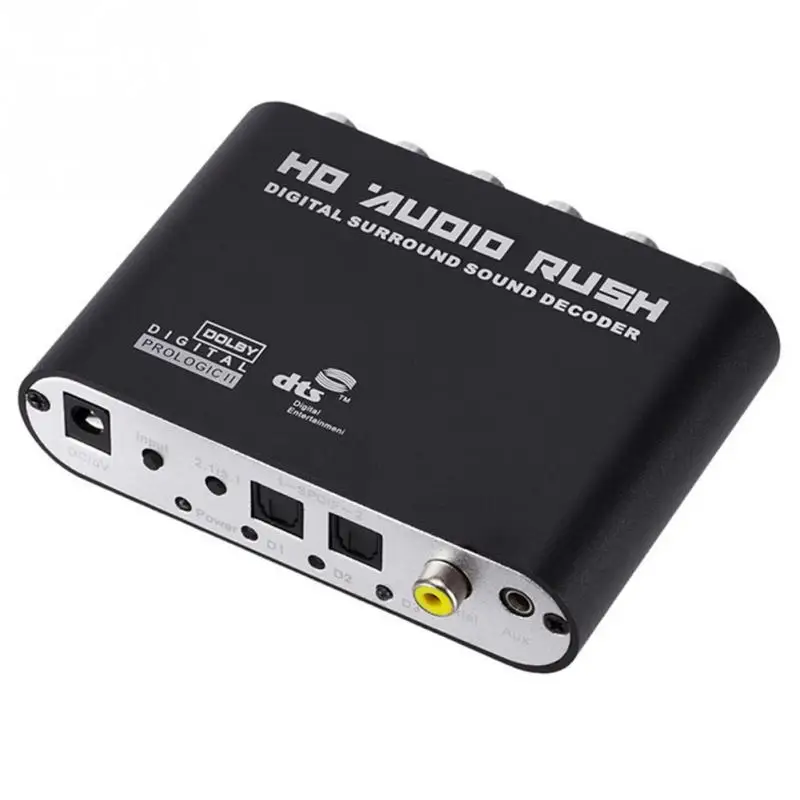  5.1 Canali Portatile Coassiale AC3 DTS Audio Decoder Amplificatore di Segnale Audio Surround Conver
