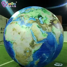 Адаптируемые под требования заказчика Размеры 3 м диаметры похожая на настоящую надувной глобус модель/надувной земной шар/земля надувная лодка для украшения игрушки