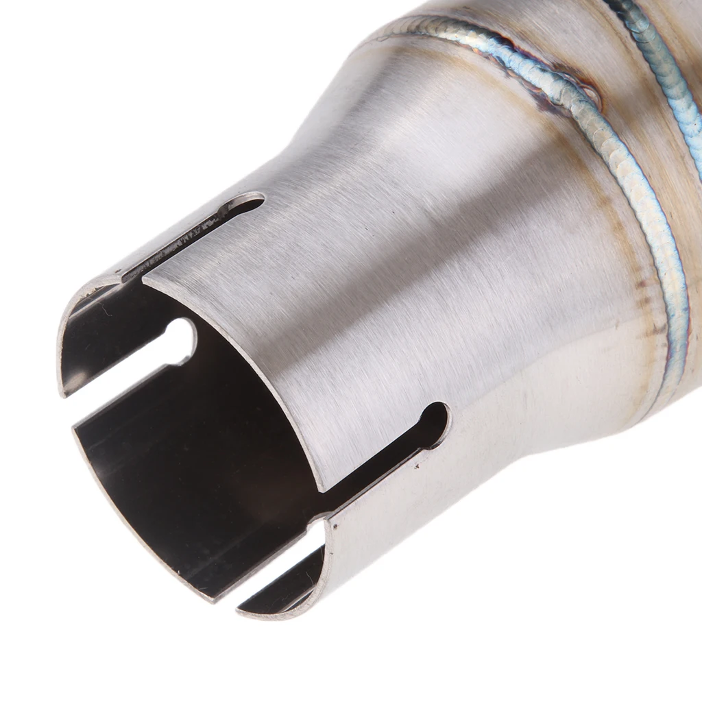 60mm Motorcycle Exhaust Middle Connector Pipe Link Tube For Yamaha R6 06-18