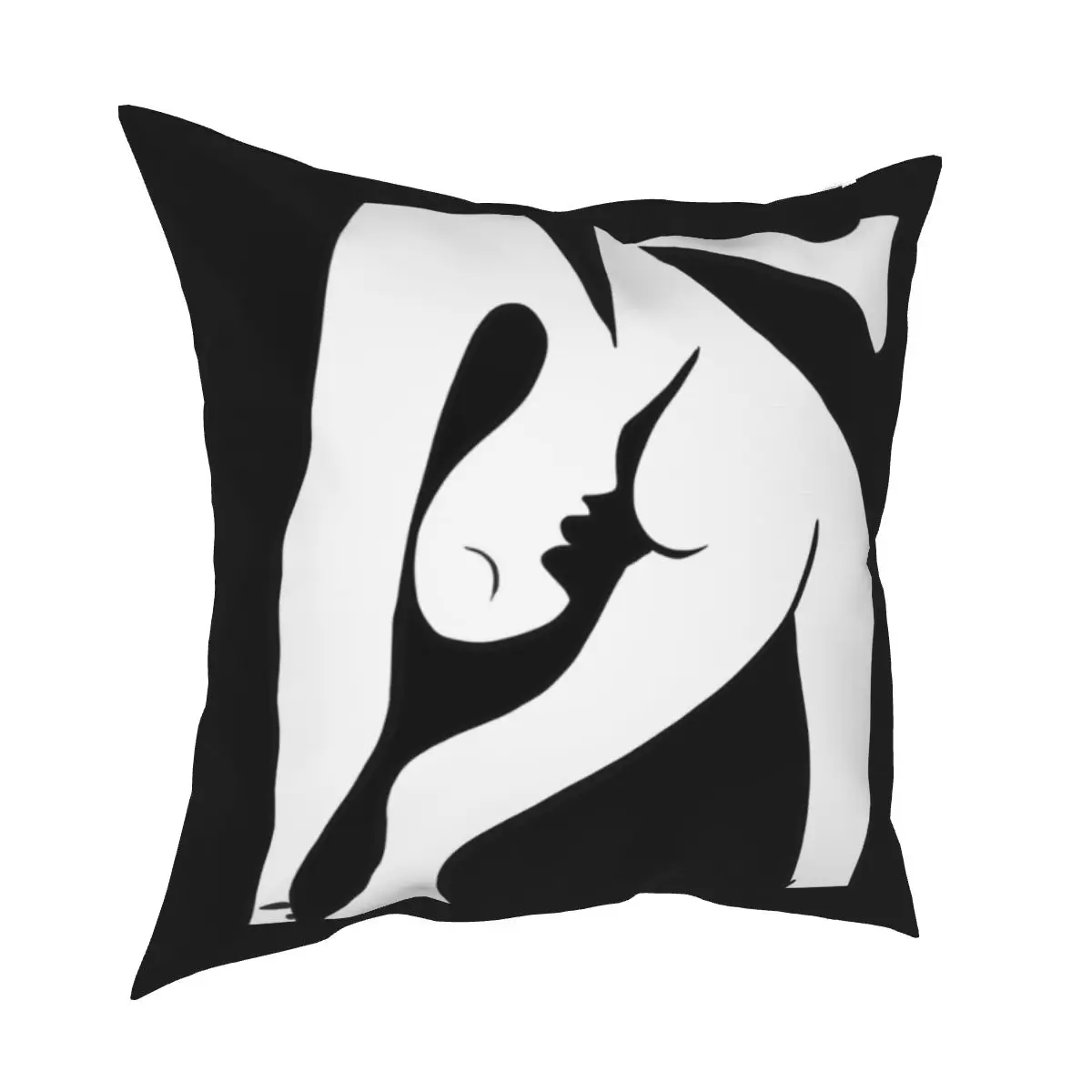 Черно-белые наволочки Picasso с абстрактными линиями минималистичным