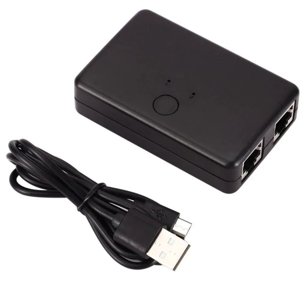 

Two-port Network Interface Switch Mini 2 Port Rj45 Lan Hub Network Switch Box Network Switch Hub Desktop Adapter