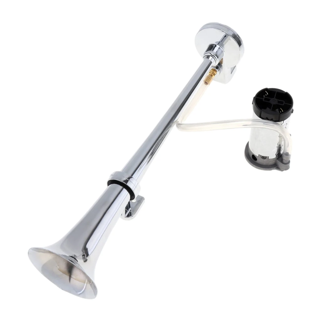 17.7inch 150DB Loud Car Air Horn 12V Single Trumpet Compressor for Truck Car Automobile