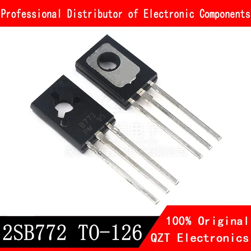 20PCS B772 TO126 2SB772 TO-126 3A/40V 772 New and Original IC Chipset 100pcs d882 2sd882 sot 89 3l 160 320 2sb772 b772 sot 89