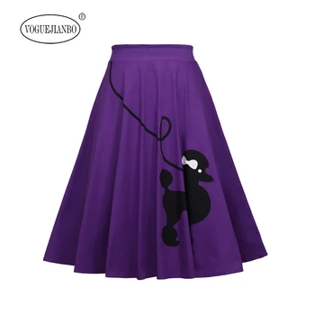 

Spring and Summer 2020 retro poodle short skirt european and american women sexy cotton print skirt spodnica falda ropa mujer