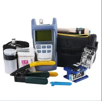 

FTTH Fiber Optic Tool Kit with power meter and visual fault locator fiber cleaver ftth tool kit optic fiber