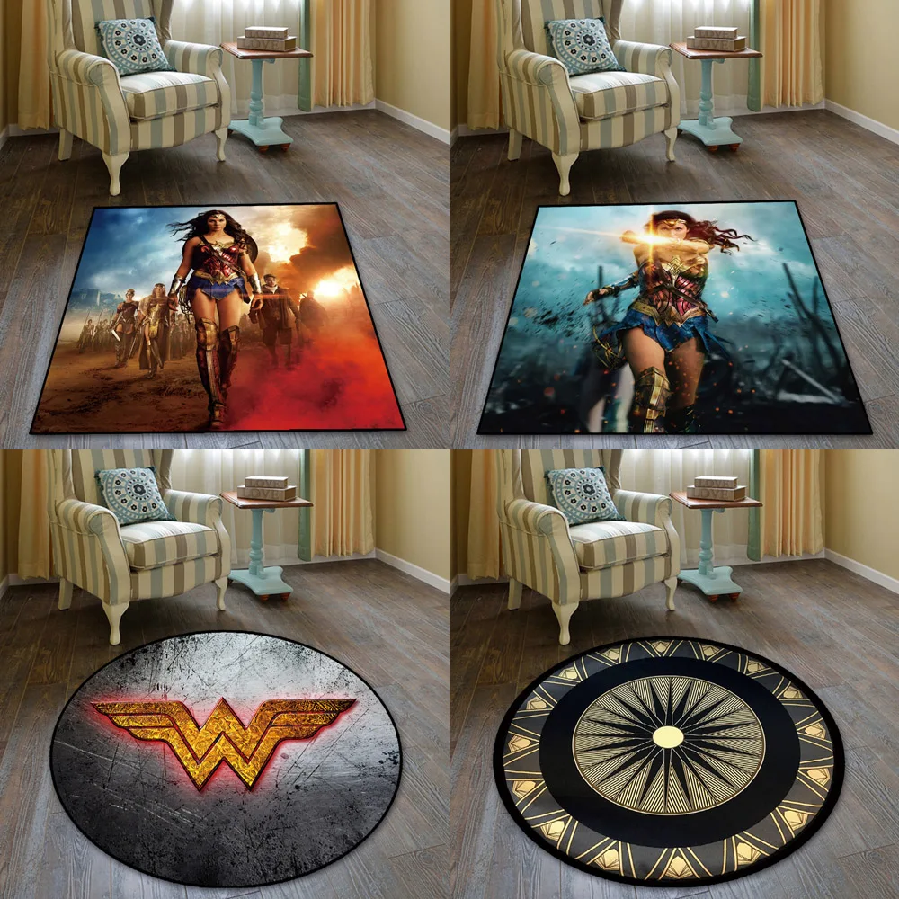 Аниме Wonder Woman Hero, коврик для двери, коврик для дома, ковер для отеля, гостиной, Противоскользящие коврики