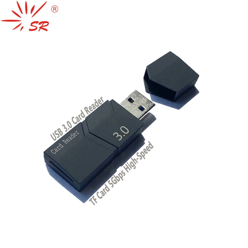 SR C-Tiger Frosted High-Speed USB 3.0 Card Reader 5Gbps Support TF Micro SD 128G Memory For Computer Laptop Accessories