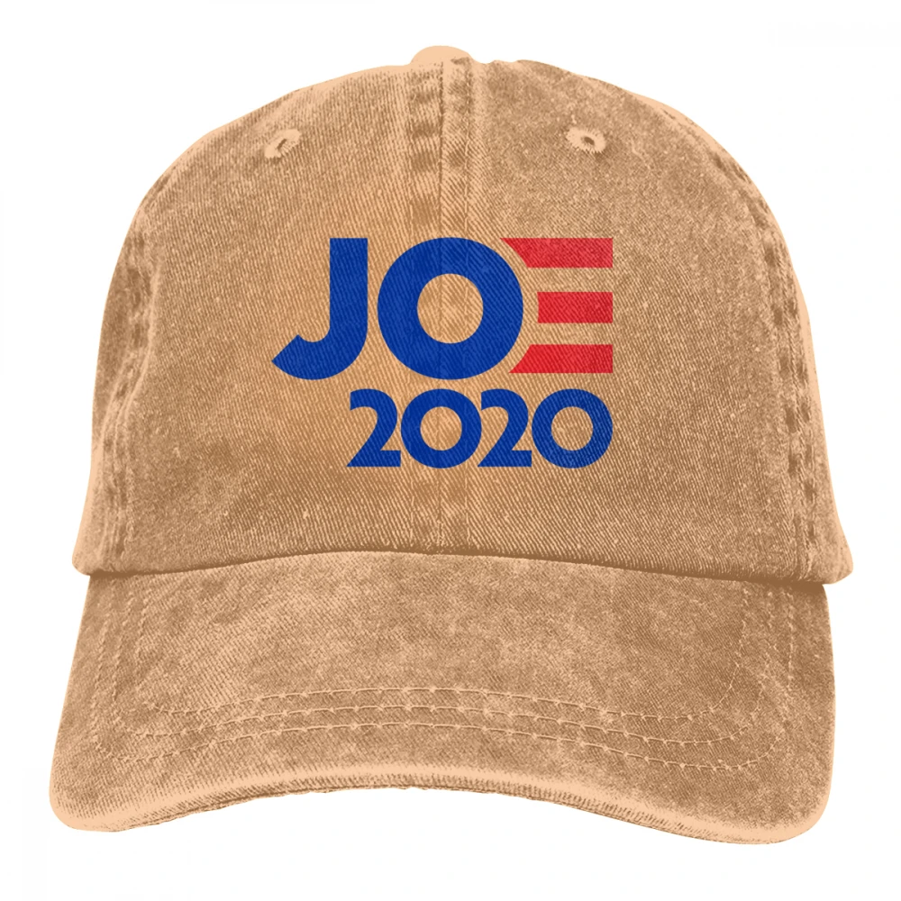 Joe для President Casquette серый унисекс Мужские Женские джинсовые бейсболка с ремешком кепки Регулируемая шляпа для гольфа папа - Цвет: Хаки