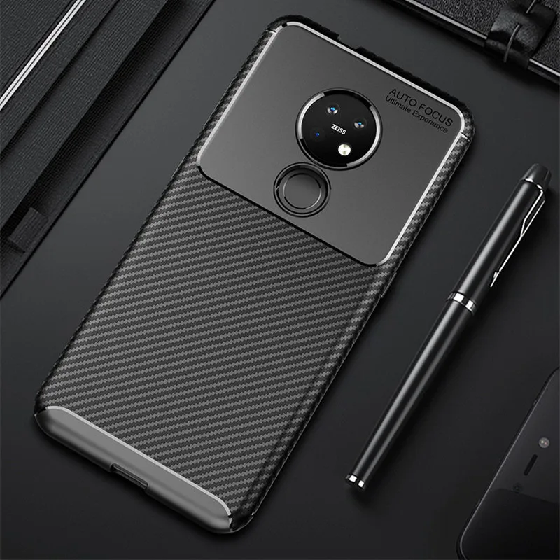 

Carbon Fiber Case For Nokia 7.2 Case High Quality Diamond Grid Design Cover For Nokia 7.2 TA-1181 TA-1196 Back Cover 6.3 inch