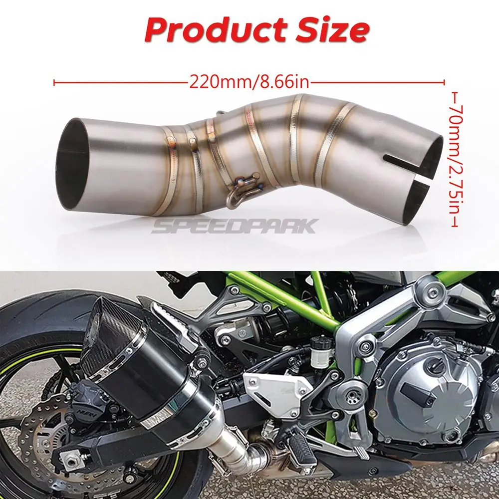 Полная выхлопная система мотоцикла средняя труба соединение для Kawasaki Z900 выхлопная система без глушителя
