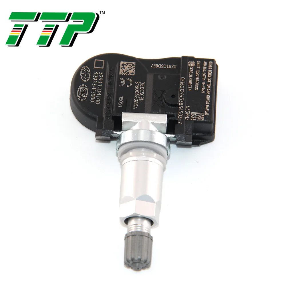 1PC TTP 4 шт. 52933-D4100 TPMS датчик давления в автомобильных шинах Система контроля клапанов 52933-f2000 для Optima Sportage Sorento 433 МГц - Цвет: 1PC