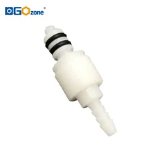 1/8 "kunststoff schnell stecker Panel installation stecker mit überprüfen ventil Anschließen schlauch anschluss DGOzone(China)