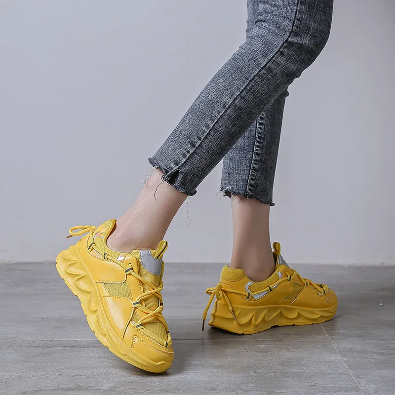 Fujin 봄 2020 새로운 아카데미 바람 핑크 레저 신발 Dropshipping 여성 Ins 둥근 머리 학생 거리 Patting 인과 스니커즈