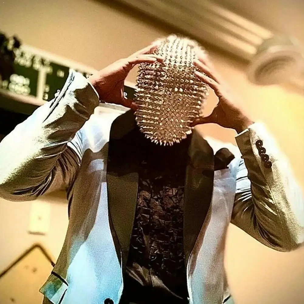 

Studded Spikes Face Jewel Face Cover Halloween Cosplay Masks Funny D9K4