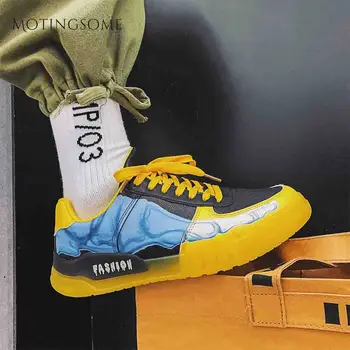 

Men Sneakers Mans Casual Shoes Light Jelly Shoe Sole Height Increasing Comfortable Reflective Breathable Male Footwear 2020 New