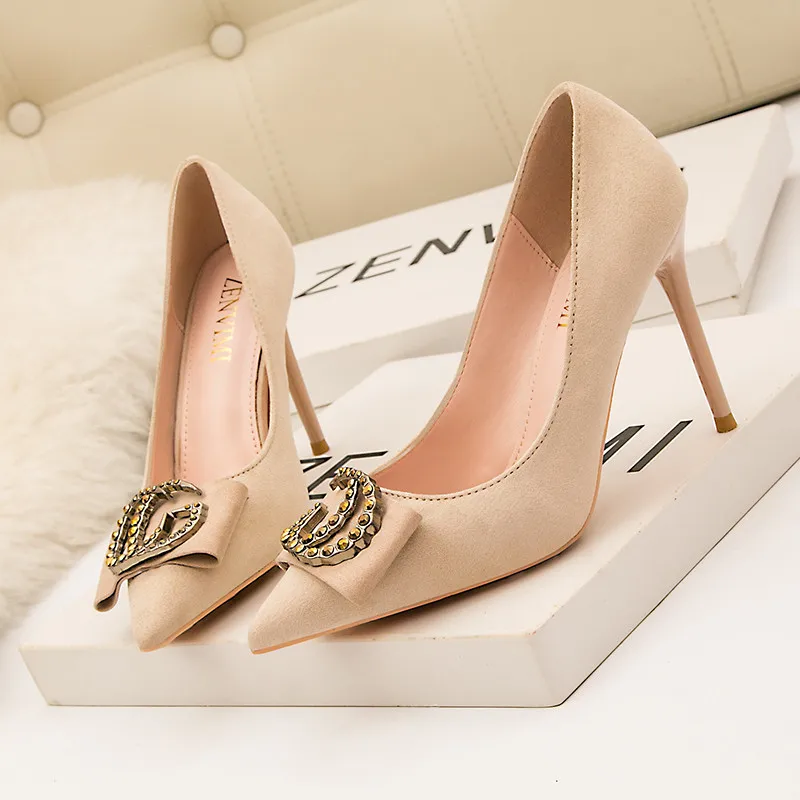 IELGY Korean women's shoes are thin and pointed high heels stiletto -  Walmart.com