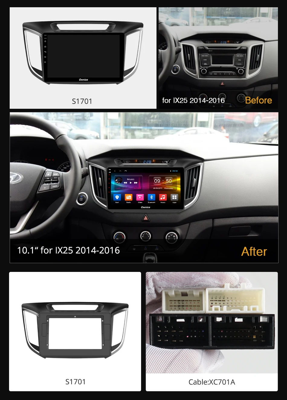 Ownice K1 K2 Octa 8 Core Android 1 бортовой компьютер для hyundai Creta IX25 2014 2015 2016 gps 2 din Автомагнитолы