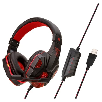 

SY830 Wired Earphone Gaming Headset PC Gamer Stereo Headphone with Miniphone for Computer Gamer