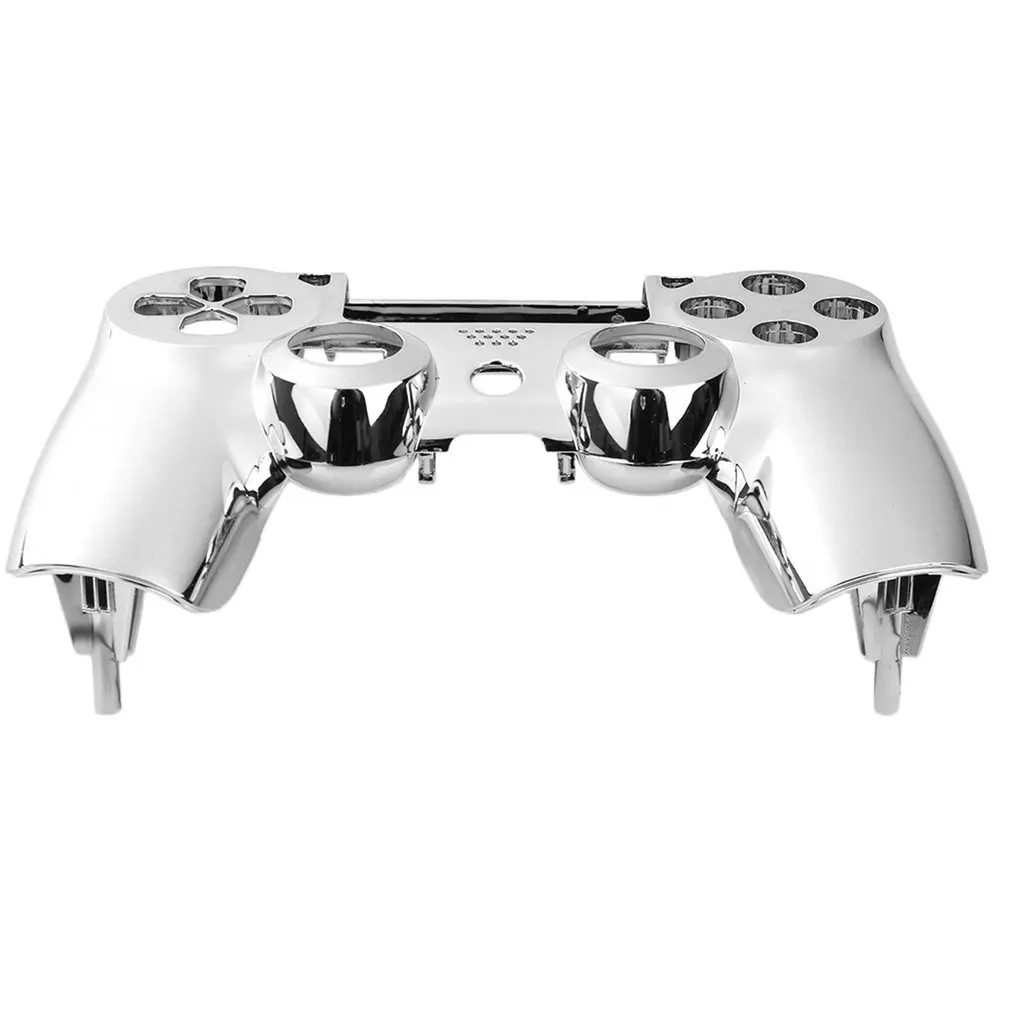 Замена Покрытие передний корпус Оболочка Чехол для playstation DualShock 4 PS4 контроллер - Цвет: Серебристый