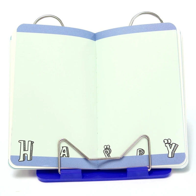 Регулируемый угол Портативный стенд для чтения книг текстовая книга документ дисплей держатель синий